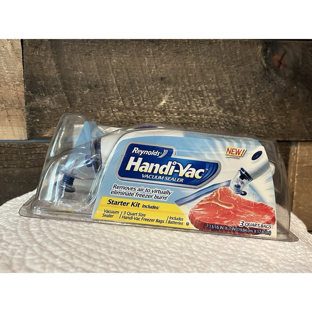 Reynolds Handi-Vac Handheld Vacuum Sealer Starter Kit Food Storage NEW SEALED